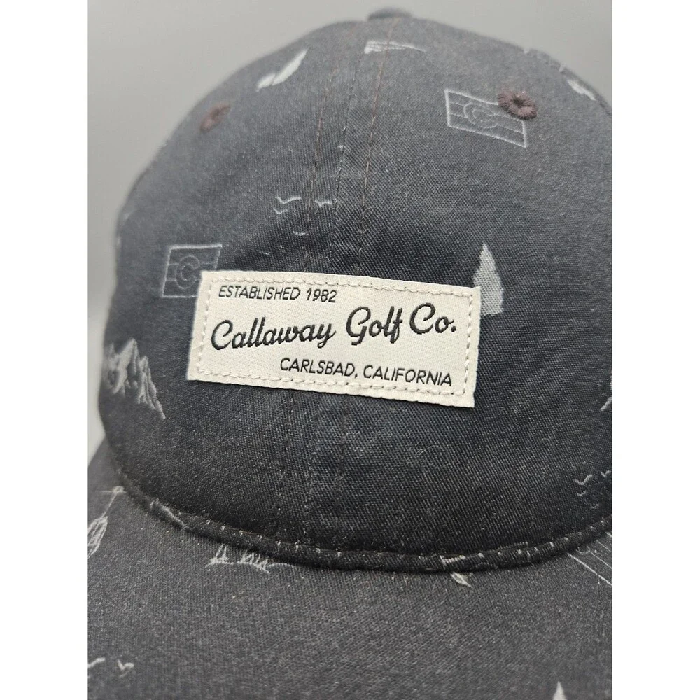 Callaway Hat Cap Snap Back Blue Mens One Size Ski Mountain Gondola Colorado